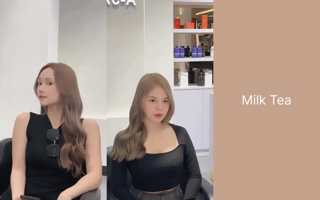 Milk Tea Hair Colour